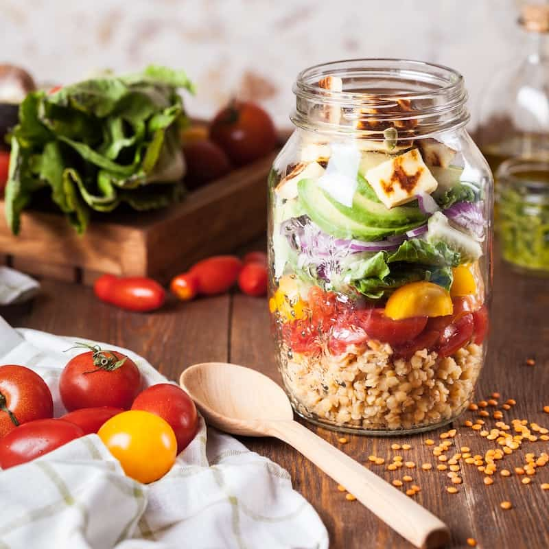 Photo of beautifully arranged food